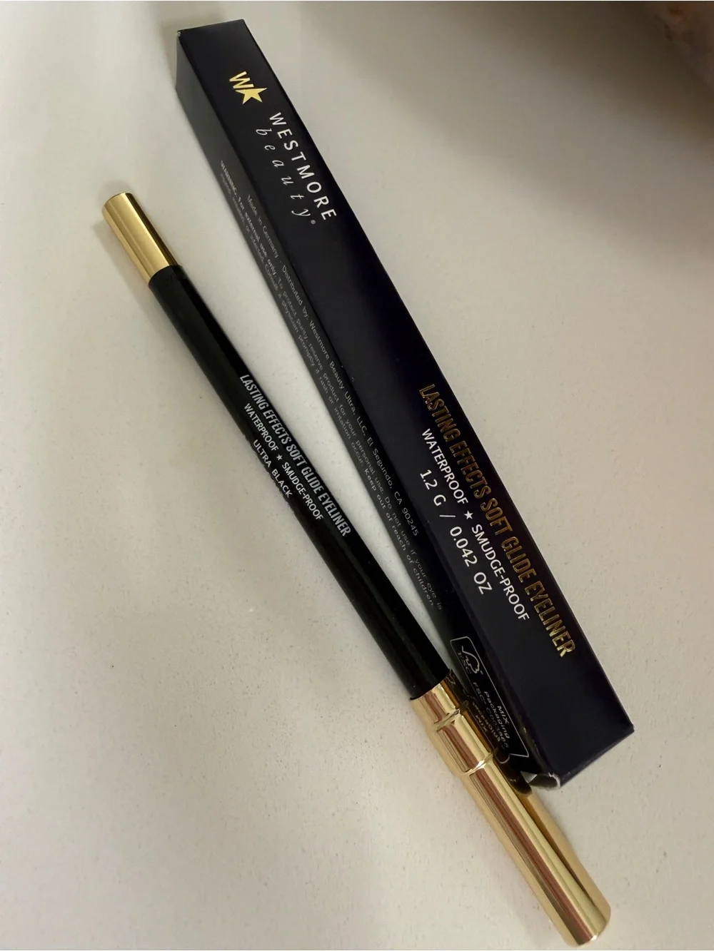 Westmore Beauty Lasting Effects Soft Glide Eyeliner - Black-NEW in Box